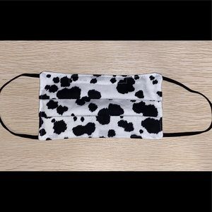 Cow print reusable face mask